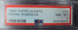 Frank Robinson 1964 Topps Giants #29 PSA 8