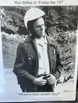 Ron Millkie as Officer Dorf in Friday the 13th signed 8x10 Photo