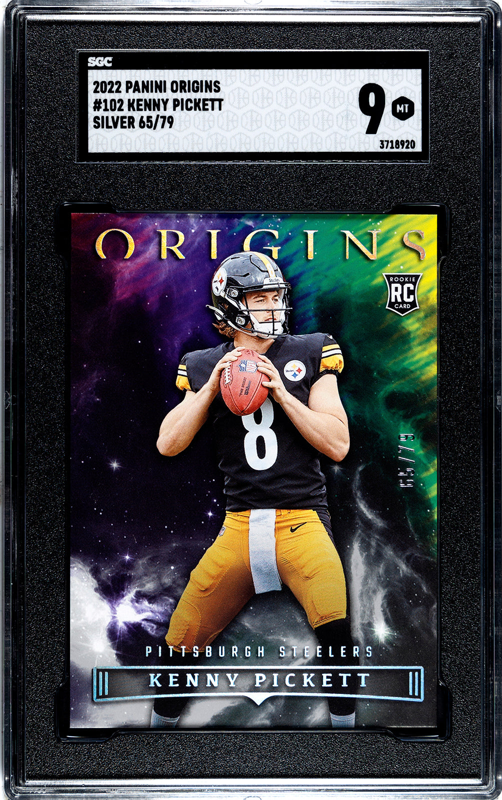 Kenny Pickett Orange Flux Rookie Card /75 SSP 2022 Chronicles Flux hot Football NFL