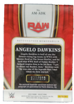 Angelo Dawkins 2022 Select Autographed Memorabilia Card #AM-ADK /199