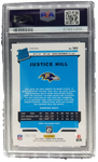 2019 Donruss Optic #183 Justice Hill Orange Scope 36/79 PSA 10