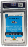 2019 Donruss Optic #183 Justice Hill Orange Scope 36/79 PSA 10