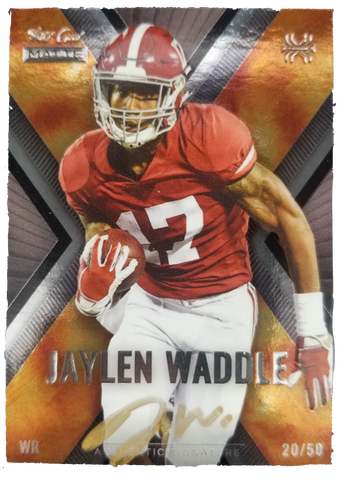 2021 Wild Card Matte Jaylen Waddle Signed Card #MXP-6 /50