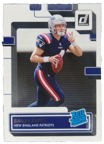 2022 Donruss Bailey Zappe Rated Rookie Card #329