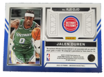 2022-23 Obsidian Jalen Duren RPA Card #RJI-DJD /75