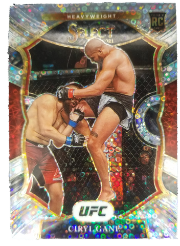 2021 Select UFC Ciryl Gane Concourse Disco Rookie Card #98