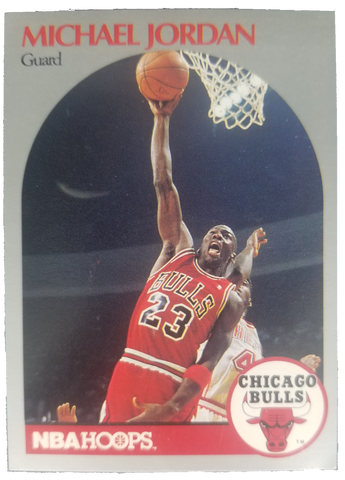 Michael Jordan 1990 NBA Hoops #65 Basketball Card