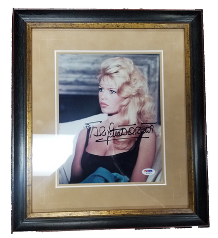Brigitte Bardot Signed Framed 8x10 Photo PSA COA