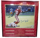 Jerry Rice Signed Framed 16x20 Photo Fanatics Authenticated