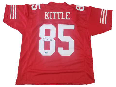 George Kittle Signed Red San Fransisco 49ers Jersey Beckett COA