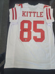 George Kittle Signed White San Fransisco 49ers Jersey Beckett COA