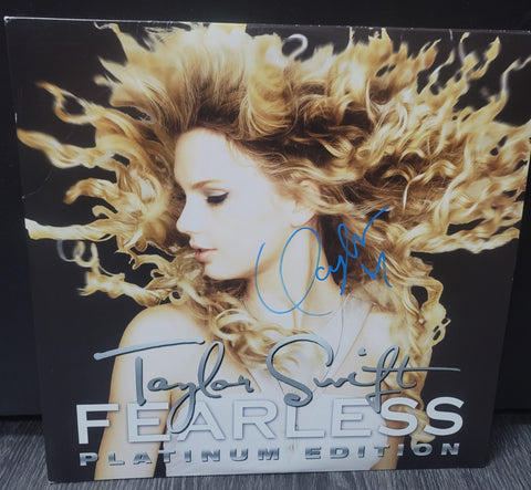 Taylor Swift Signed "Fearless" Platinum Edition Vinyl Record LP With LOA