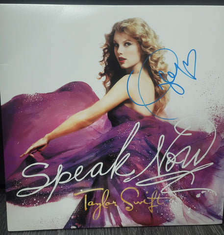 Taylor Swift Signed "Speak Now" Vinyl Record LP With LOA