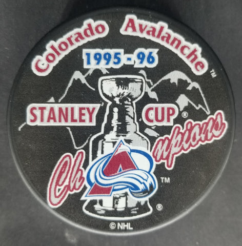 1995-96 Colorado Avalanche Puck