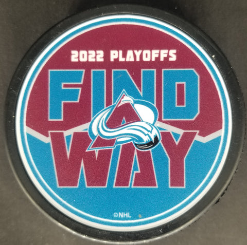 2022 Colorado Avalanche Playoffs Puck