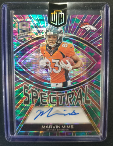 MARVIN MIMS 2023 SPECTRA SPECTRAL ROOKIE AUTO /99