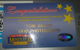 TOM BRADY SIGNED FRAMED PHOTO