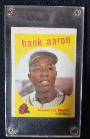 Hank Aaron 1959 trading card