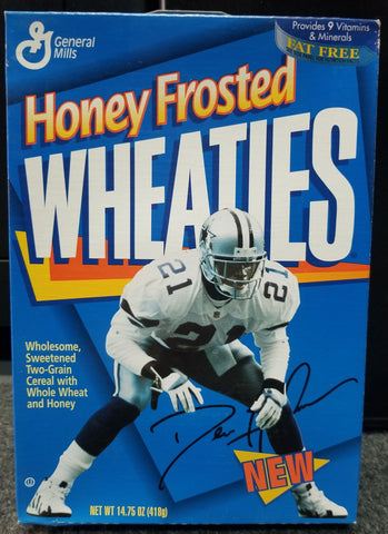 DEION SANDERS HONEY FROSTED WHEATIES BOX