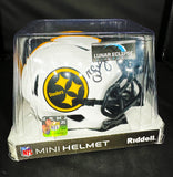 Greg Lloyd Signed Steelers Lunar Eclipse Mini Helmet Beckett COA