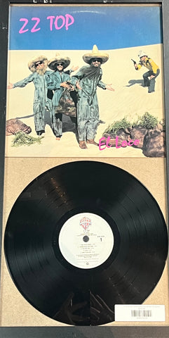 ZZ Top "El Loco" - Framed Vynal Record with Album No signature