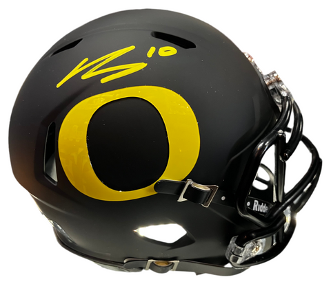 Bo Nix Signed Ducks Mini Helmet