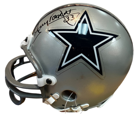 Tony Dorsett Signed Mini Helmet