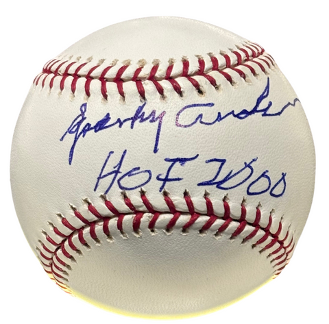 Sparky Anderson Signed Authentic Baseball