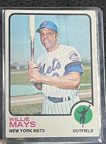 Willie Mays Topps #305 New York Mets Outfield