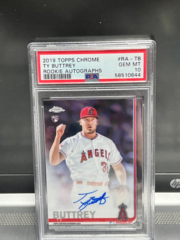 2019 Topps Chrome Ty Buttrey Rookie Autographs