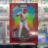 2021 Panini Prizm #140 Alec Bohm Red Wave NUMBERED 134/149