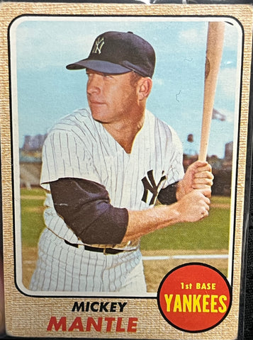 Mickey Mantle Topps #280 1st Base New York Yankees