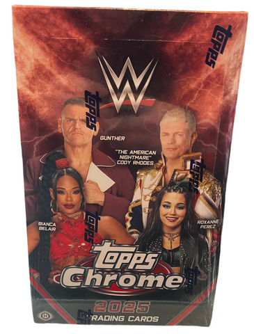 2025 TOPPS Chrome WWE Hobby Box