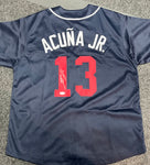 Ronald Acuna Jr. Autographed Jersey (Blue)