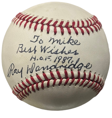 Ray Dandrige Signed Authentic Baseball
