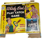 Warren Spahn Signed Whirly Bird Play Catch Game Board JSA COA