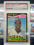 1987 Toys R Us Rookie #4 Barry Bonds PSA 9