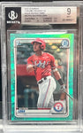 2020 Bowman Chrome Prospects Aqua Refractors #BCP52 Bayron Lora