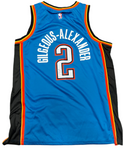 Shai Gilgeous-Alexander Signed Blue Thunder Jersey