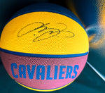 LeBron James Logo Signed Basketball
