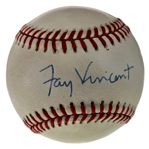 Fay Vincent Signed Baseball JSA COA