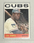 1964 Topps #29 Lou Brock Baseball Card OFF CENTER