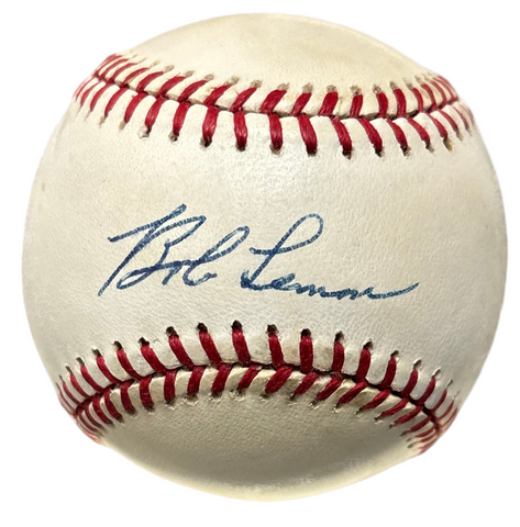 Bob Lemon Signed Authentic Baseball