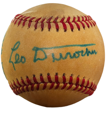 LEO DUROCHER signed baseball