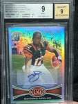 2012 Topps Chrome #98 Mohamed Sanu Refractors Variations Rookie Autographs