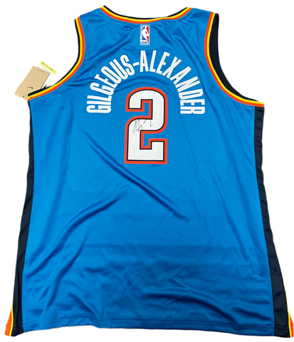 Shai Gilgeous-Alexander Signed Blue Thunder Jersey