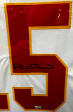 Patrick Mahomes Autographed Jersey White Framed Jersey - COA by Fanatics