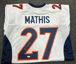 Damarri Mathis Signed Football Jersey JSA