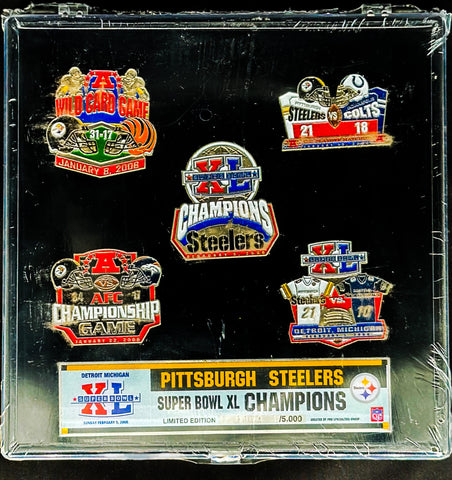 Pittsburgh Steelers Limited Edition Collection of Five (5) Pins /5000