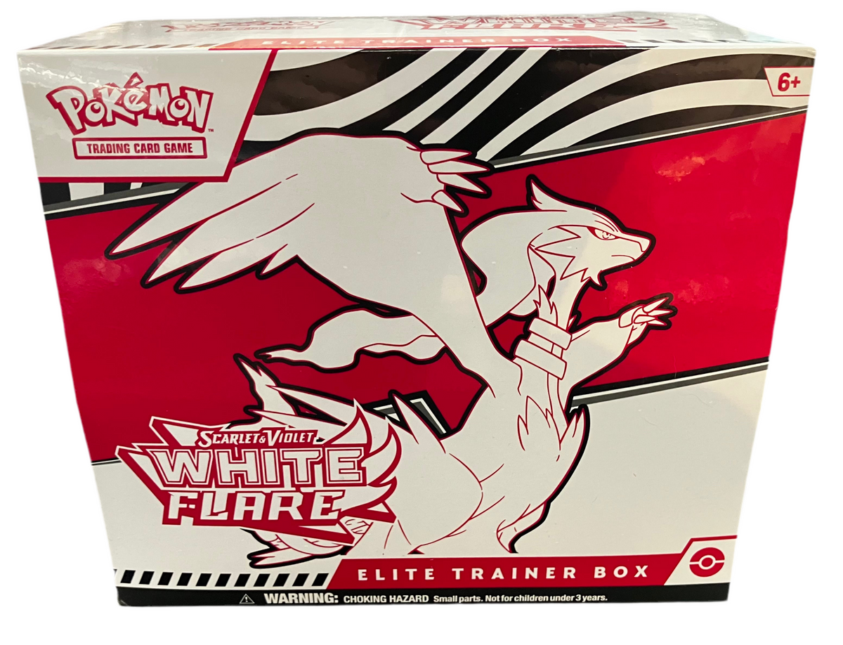 Pokemon Auto Graphs Pokémon Scarlet & Violet White Flare Elite Trainer Box – All In Autographs